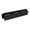 StarTech.com 2 HE 19 Rangierpanel / Kabelordner Kabelmanagement mit Abdeckung - Server Finger Kabelkanal - Kabelführungsplatte für Schaltschrank - Schwarz - 2U - 48.3 cm (19") - für P / N: RACK-18U-20-WALL-OA, RACK-21U-20-WALL-OA, RK3236BKF, RK4236BKB,