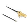 Delock - Antennenkabel - SMA (R) 90° PCB zu MHF 4L (S) - 15 cm - 1.13 mm - Koax - Schwarz