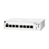 HPE Networking InstantOn Switch 1830-8G, 8 Ports, 8x 1G RJ45 Ports, Stromversorgung über inkludiertes externes Netzteil oder alternativ über PoE Upstream Port möglich, Managebar (IOn App & Browser), Lüfterlos, lebenslange Garantie