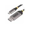 StarTech 10ft (3m) USB-C to DisplayPort Adapter Cable, 8K 60Hz - Adapterkabel - USB-C (M) zu DisplayPort (M) eingerastet - USB4 / Thunderbolt 3 / Thunderbolt 4 / DisplayPort 1.4 - 3 m - 8K60Hz Unterstützung, 4K144Hz-Unterstützung - Grau, Schwarz