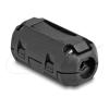 Delock - Ferritleiste - für Rundkabel bis 7 mm - Schwarz (Packung mit 2)