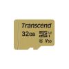 Transcend 500S - Flash-Speicherkarte (microSDHC / SD-Adapter inbegriffen) - 32 GB - Video Class V30 / UHS-I U3 / Class10 - microSDHC
