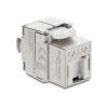Delock Keystone Modul RJ45 Buchse zu LSA Cat.6A geschirmt werkzeugfrei mit Staubschutzklappe
