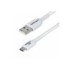 StarTech 3m (9.8ft) White USB-A to USB-C Charging Cable / Cord, M / M - USB-Kabel - USB (M) zu USB-C (M) - USB 2.0 - 3 A - 3 m - halogenfrei, passiv, laden und synchronisieren, USB Fast Charge (15W) - weiß