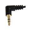 StarTech.com 30cm 3,5mm Klinke Audiokabel rechts gewinkelt - Stecker / Stecker - Klinkenkabel - Audiokabel - mini-phone stereo 3.5 mm männlich zu mini-phone stereo 3.5 mm männlich - 30 cm - Schwarz - rechtwinkliger Anschluss
