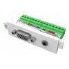 VISION TechConnect 3 VGA+3.5mm module - Modulares Faceplate-Snap-In - HD-15, Mini-Phone Stereo 3,5 mm