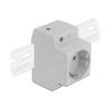 Delock - Steckdose - mit seitlichem Erdungskontakt - 2P+E - Typ F - einfach - 1 Steckdose - 16 A - 250 V - Grau