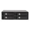 StarTech.com 4x Festplatten Wechselrahmen für 2,5 Zoll SATA / SAS Laufwerke - Mobile Rack Backplane für SATA II und III - Speichergehäuse - 4 Schächte (SATA-600 / SAS-2) 0 - für P / N: SATBP125VP, SATSASBP125