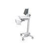 SV40-6300-0 / StyleView LCD Cart, non-powered SV40, pivot / d 22", d 16kg /  polished aluminum / grau und weiß