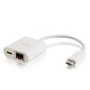 C2G USB C to Ethernet Adapter With Power Delivery - White - Netzwerkadapter - USB-C - Gigabit Ethernet x 1 - weiß