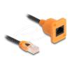 D-Typ RJ45 Kabel Stecker zu Buchse Cat.5e UTP, Netzwerk