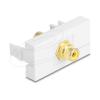 Delock - Easy 45 - Einrastmodul - vergoldet - RCA - einfach - Gelb, weiß
