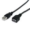 StarTech.com 10 ft Black USB 2.0 Extension Cable A to A - 10ft USB 2.0 Extension Cable - 10ft USB male female Cable (USBEXTAA10BK) - USB-Verlängerungskabel - USB (M) zu USB (W) - USB 2.0 - 3 m - Schwarz - für P / N: 35FCREADBK3, ICUSB2321F, ICUSB232PRO