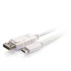 C2G 0.9m (3ft) USB C to DisplayPort Adapter Cable White - 4K Audio / Video Adapter - Externer Videoadapter - USB-C - DisplayPort - weiß