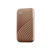 WD My Passport WDBAGF0020BGD - SSD - verschlüsselt - 2 TB - extern (tragbar) - USB 3.2 Gen 2 (USB-C Steckverbinder) - 256-Bit-AES - Gold
