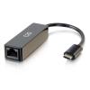 C2G USB C to Ethernet Adapter - Network Adapter with PXE Boot - M / F - Netzwerkadapter - USB-C - Gigabit Ethernet x 1 - Schwarz