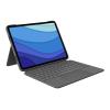 Logitech Combo Touch - Tastatur und Foliohülle - mit Trackpad - hintergrundbeleuchtet - Apple Smart connector - QWERTY - US International - Oxford Gray - für Apple 11-inch iPad Pro (1. Generation, 2. Generation, 3. Generation)