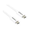 StarTech 6.6ft (2m) Thunderbolt 3 Cable, 20Gbps, 100W PD, 4K Video, Thunderbolt-Certified, Compatible w / TB4 / USB 3.2 / DisplayPort - Thunderbolt-Kabel - USB-C (M) zu USB-C (M) - USB 3.1 Gen 2 / Thunderbolt 3 / DisplayPort 1.2 - 2 m - 4K Unterstützung -