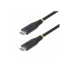 StarTech 2m USB-C Charging Cable, 240W, Silicone Jacket w / Braid - USB-Kabel - USB-C (M) zu USB-C (M) - USB 2.0 - 48 V - 5 A - 2 m - erweiterter Leistungsbereich (EPR), USB Power Delivery (240W) - Schwarz