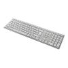 CHERRY DW 9100 SLIM - Tastatur-und-Maus-Set - kabellos - 2.4 GHz, Bluetooth 4.0 - US mit Euro-Symbol - weiß, Silber