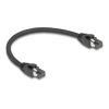 Delock RJ45 Netzwerkkabel Cat.8.1 S / FTP 25 cm bis 40 Gbps schwarz