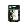 HP 301 - 2er-Pack - Schwarz, Farbe (Cyan, Magenta, Gelb) - original - Tintenpatrone - für HP DeskJet 1000, 1010, 1050 AiO, 1050A AiO, 1510 AiO, 2000, 2050 AiO, 2050A AiO, 2510 AiO, 2540 AiO, 3000, 3050 AiO, 3050A eAiO, 3510 eAiO series, HP ENVY 4500
