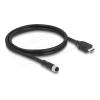 Delock - Adapterkabel - 17 pin M12 weiblich zu HDMI männlich - 1 m - abgeschirmt - Schwarz - 1080p Unterstützung 60Hz