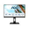 AOC 24P2Q - LED-Monitor - 61 cm (24") (24" sichtbar) - 1920 x 1080 Full HD (1080p) @ 75 Hz - IPS - 250 cd / m² - 1000:1 - 4 ms - HDMI, DVI, DisplayPort, VGA - Lautsprecher - Schwarz