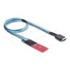 Delock - Internes SAS-Kabel - M.2 M Schlüssel (M) zu OCuLink (SFF-8611) (M) - 45 cm