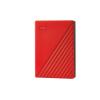 WD My Passport WDBR9S0060BRD - Festplatte - verschlüsselt - 6 TB - extern (tragbar) - USB 3.2 Gen 1 - 256-Bit-AES - Rot