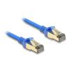 Delock RJ45 Netzwerkkabel Cat.8.1 F / FTP Slim 1 m blau