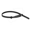 Navilock Universal Sicherungskabelbinder mit Zahlenschloss - L 410 x B 10 mm schwarz