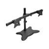 Eaton Tripp Lite Series Dual-Monitor TV Desktop Display Mount Stand Full Motion 13"- 27" Flat Screen Displays - Aufstellung - Voll beweglich - für 2 LCD-Displays - Stahl - Schwarz - Bildschirmgröße: 33.2-68.58 cm (13"-27") - Schreibtisch
