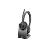 Poly Voyager 4320-M - Voyager 4300 UC series - Headset - On-Ear - Bluetooth - kabellos, kabelgebunden - USB-C - Schwarz - Zertifiziert für Microsoft Teams, Zoom Certified - Replaces Poly SKU 218479-02