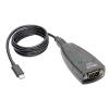 Tripp Lite USB-C to Serial Adapter (DB9) - Keyspan, High-Speed (M / M), Detachable Cable, TAA - Serieller Adapter - USB - RS-232 x 1 - Schwarz - TAA-konform