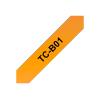 Brother TCB01 - 12 mm x 6.7 m - schwarz auf fluoreszierendem orange - laminiertes Band - für P-Touch PT-2000, PT-3000, PT-500, PT-5000, PT-8E