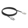 Delock - Netzwerkkabel - HFBR 4506Z (M) zu HFBR 4516Z (M) - 3 m - 2.2 mm - Glasfaser - Duplex - Schwarz