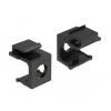 Delock Keystone Abdeckung schwarz mit 8 mm Durchführung 4 Stück