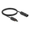 Delock DL4 Solar Kabel 6 mm2 Stecker zu Buchse 1 m schwarz