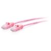 C2G 1ft (0.3m) Cat6a Snagless Unshielded (UTP) Slim Ethernet Network Patch Cable - Pink - Patch-Kabel - RJ-45 (M) zu RJ-45 (M) - 30.5 cm - 4.8 mm - UTP - CAT 6a - ohne Haken, geformt - pink