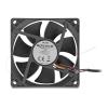 Delock - Gehäuselüfter - axial - 80 mm - Schwarz
