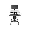 WorkFit-C Single LCD / LCD-Größe <= 24" / Belastbarkeit 2,7 - 7,3 kg / Anhebung 63cm / Neigung 30° / Drehung 360° P / L / VESA MIS-D
