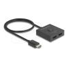 Delock - Video / Audio-Schalter - 8K, bidirektional - 2 x HDMI - Desktop