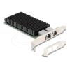 Delock - Netzwerkadapter - PCIe 2.0 x8 Low-Profile - 10M / 100M / 1G / 2.5G / 5G / 10 Gigabit Ethernet x 2