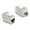 Delock - Netzwerkanschluss - RJ-45 (W) zu LSA - STP - CAT 6a - Silber, weiß