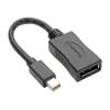 Eaton Tripp Lite Series Keyspan Mini DisplayPort to DisplayPort Adapter, 4K 60 Hz, Black (M / F), 6-in. (15.24 cm) - DisplayPort-Kabel - Mini DisplayPort männlich zu DisplayPort weiblich - 15.24 cm - abgeschirmt - Schwarz - 4K Unterstützung