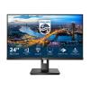 Philips B Line 245B1 - LED-Monitor - 61 cm (24") - 2560 x 1440 QHD @ 75 Hz - IPS - 250 cd / m² - 1000:1 - 4 ms - HDMI, DVI-D, DisplayPort - Lautsprecher - Black Texture