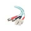 C2G SC-ST 10Gb 50 / 125 OM3 Duplex Multimode PVC Fiber Optic Cable (LSZH) - Netzwerkkabel - ST multi-mode (M) zu SC multi-mode (M) - 3 m - 3 m - Glasfaser - Duplex - 50 / 125 Mikrometer - OM3 - halogenfrei - Aquamarin