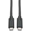 Eaton Tripp Lite Series USB-C Cable (M / M) - USB 3.2, Gen 1 (5 Gbps), 5A Rating, Thunderbolt 3 Compatible, 6 ft. (1.83 m) - USB-Kabel - 24 pin USB-C (M) zu 24 pin USB-C (M) - USB 3.1 Gen 1 / Thunderbolt 3 - 1.8 m - Schwarz