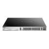 D-Link DGS 3130-30PS - Switch - L3 Lite - managed - 24 x 10 / 100 / 1000 (PoE+) + 2 x 10 Gigabit Ethernet + 4 x 10 Gigabit SFP+ - Desktop, an Rack montierbar - PoE+ (370 W)